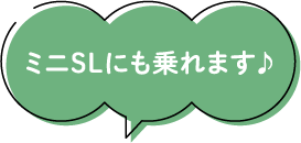 ミニSLにも乗れます♪