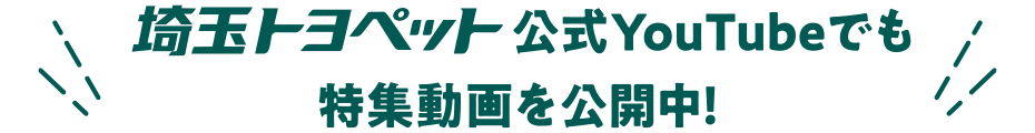 埼玉トヨペット公式Youtubeでも特集動画を公開中！