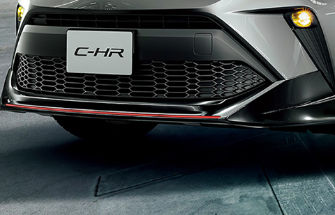 C-HR Sporty Style フロントスポイラー（ブラック/レッドモール）