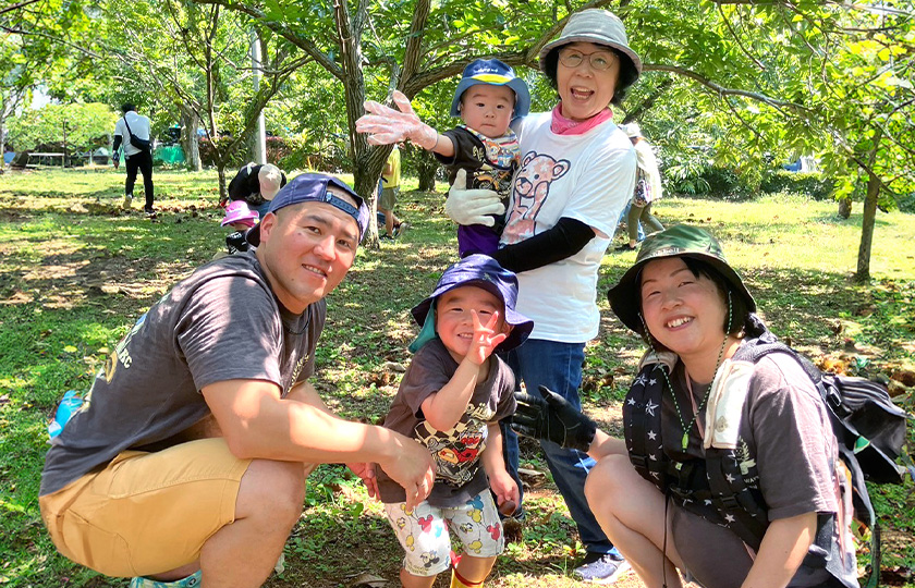 お客様交流イベント栗拾い＆BBQ 昨年度の様子